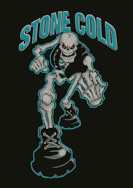 Stone Cold Skeleton Graphic