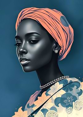 Elegant African Woman Portrait