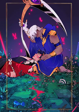 Hades and Thanatos in a Garden