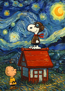 Snoopy's Starry Night