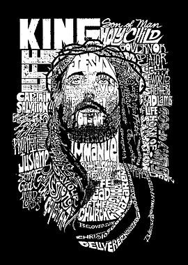 Jesus Christ Typography Art