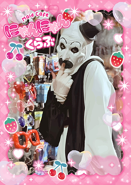 Terrifier Art the Clown Maid Cafe
