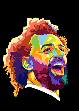 Mohamed Salah Pop Art Portrait
