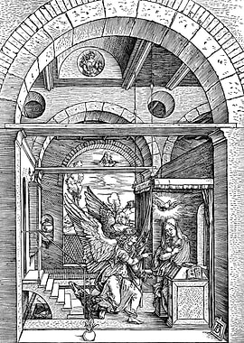 Annunciation Albrecht Durer Engraving