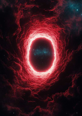 Red Nebula Portal to Space