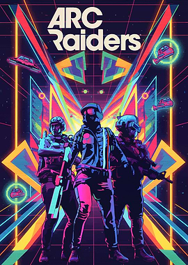 Arc Raiders Neon Poster