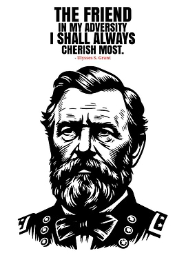 Ulysses S. Grant Quote Portrait