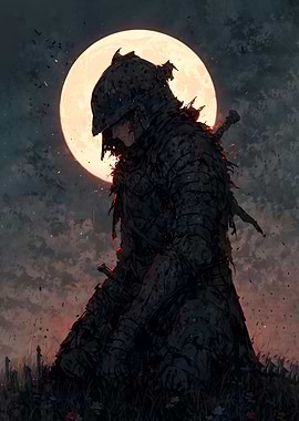 Dark Knight Under Moonlight