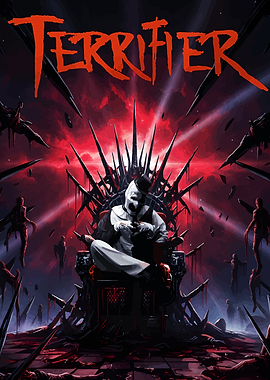 Terrifier: Art the Clown on Throne