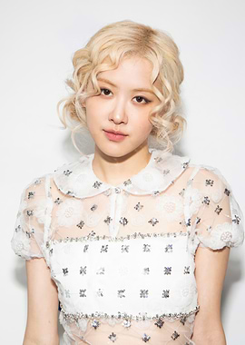 Rosé in White Lace Top