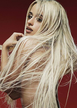 Camila Cabello Blonde Hair Portrait