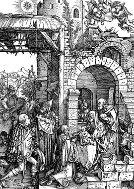 Adoration of the Magi Albrecht Durer Engraving
