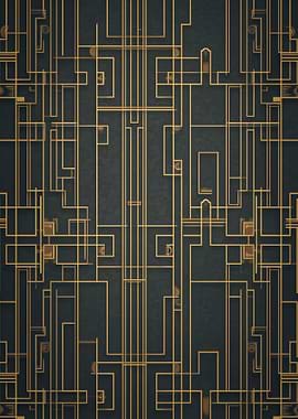 Art Deco Geometric Pattern