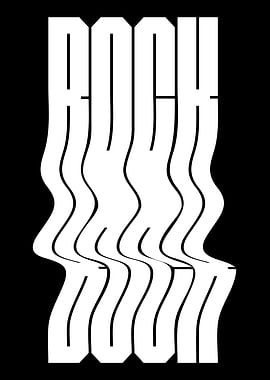 Rock music Text Art
