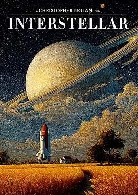 Interstellar Movie Poster Art