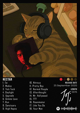 Nectar Album Cover with Cat