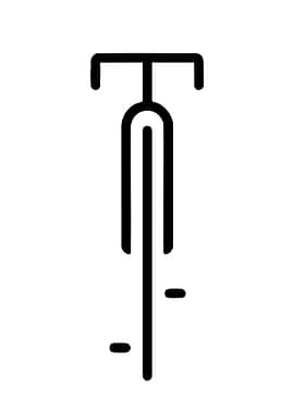 Minimalist Bicycle Icon