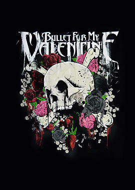 Bullet For My Valentine Skull Roses