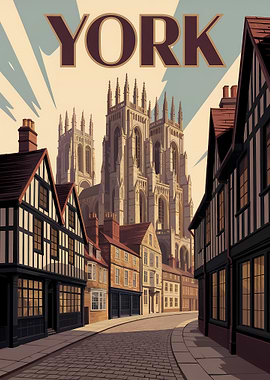 York Travel Poster