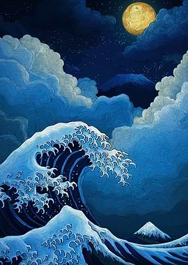Great Wave at Night
