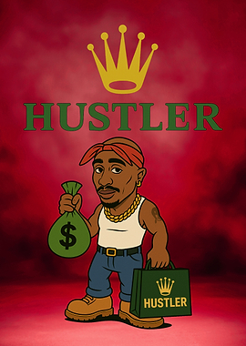 Tupac Hustler Cartoon