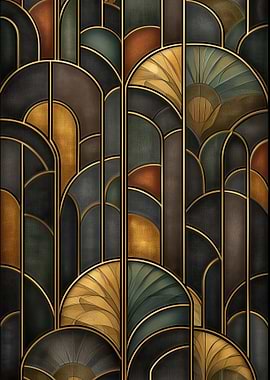 Art Deco Geometric Pattern