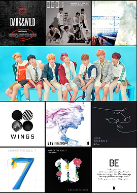 BTS Album Collage