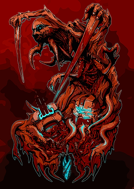 Dead Space Necromorph Horror Art