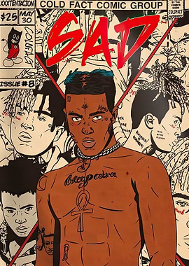 XXXTENTACION Comic Book Cover Art