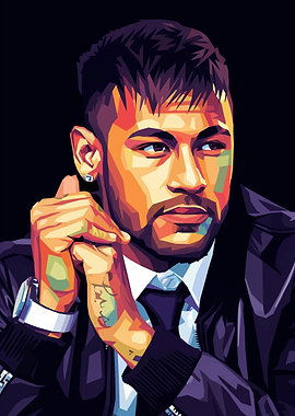 Neymar Jr. Pop Art Portrait