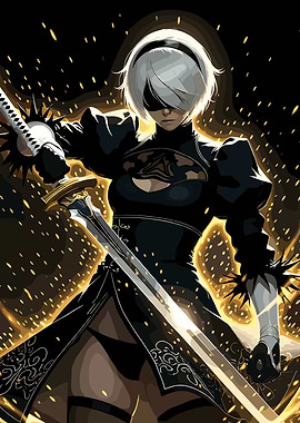 2B Nier Automata Fanart