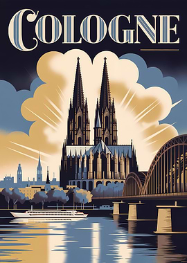 Cologne Travel Poster