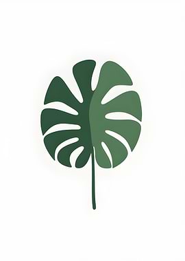 Monstera Leaf Illustration