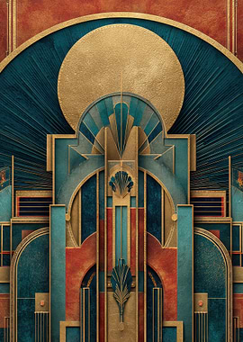 Art Deco Geometric Pattern