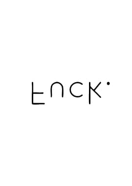 Enck Minimalist Text Art