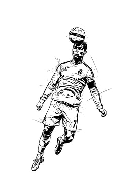 Cristiano Ronaldo Soccer Player Illustration