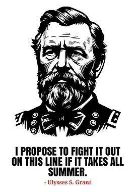 Ulysses S. Grant Quote Portrait