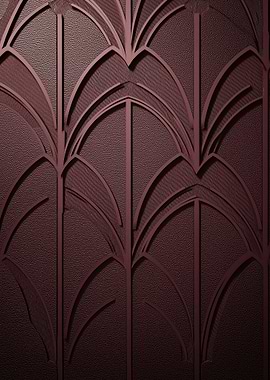 Art Deco Maroon Pattern