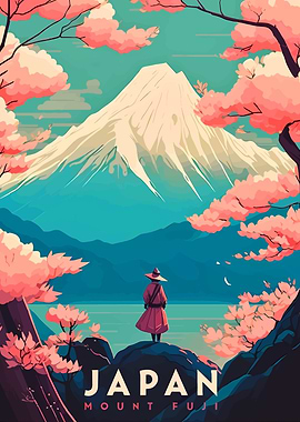 Mount Fuji, Japan, Cherry Blossoms