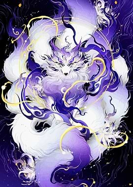 Nine-tailed Fox Digital Art