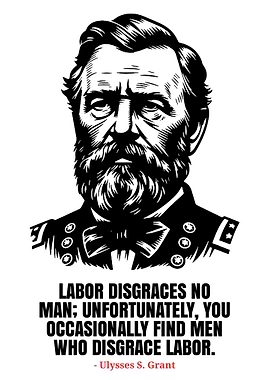 Ulysses S. Grant Quote Portrait