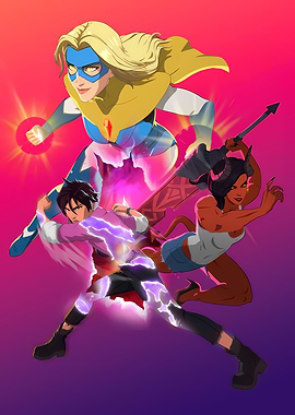 Dispatch: Dynamic Superhero Team Illustration