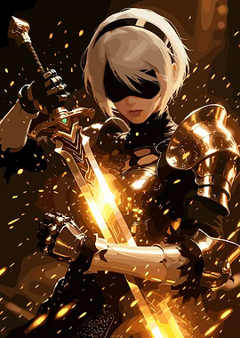 2B YoRHa No.2 Type B Illustration