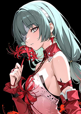 Wuthering Waves: Girl with Red Spider Lily