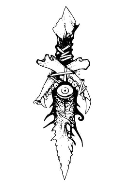 Ornate Dagger with Eye Design