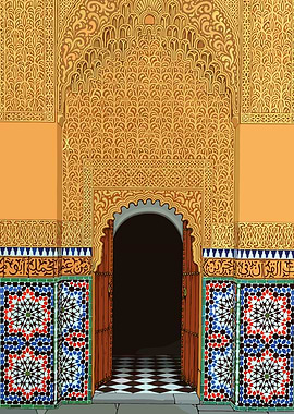 Ornate Moroccan Doorway