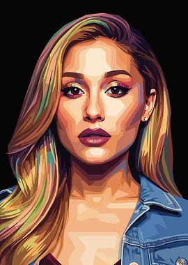 Ariana Grande Portrait Digital Art