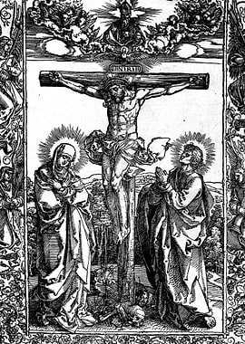 Crucifixion of Jesus Albrecht Durer Engraving