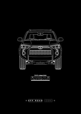 Toyota 4Runner - dark blueprint