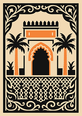 Moroccan Architecture Illustration